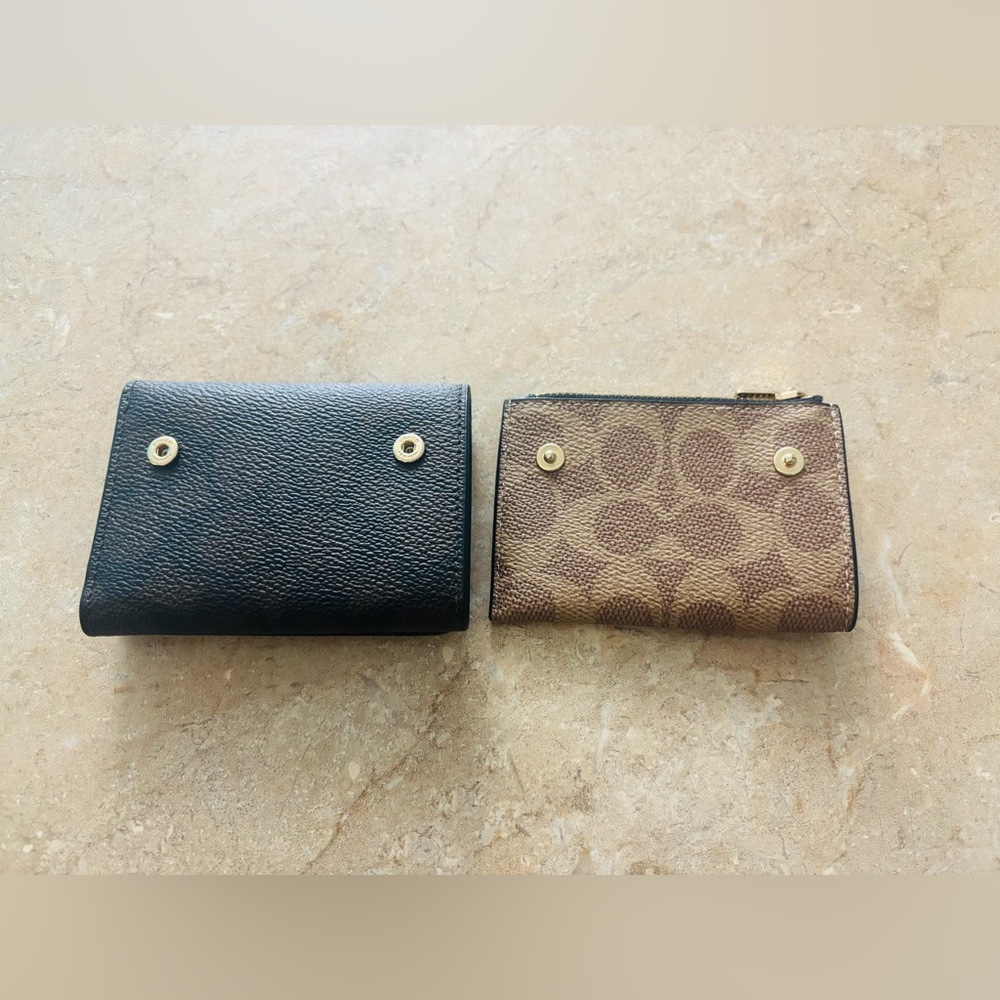 Coach NWT Cardholder Wallet Blocked Signature Canvas (detachable 2-piece)
